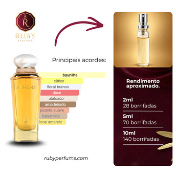 Decant do perfume Athena Maison Alhambra