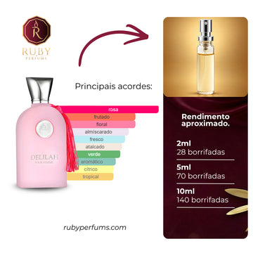 Decant do perfume Delilah Maison Alhambra