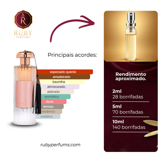 Decant do perfume Durrat Al Aroos Al Wataniah