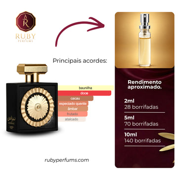 Decant do perfume Nebras Lattafa